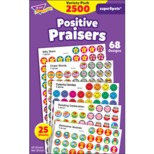Positive Praisers superSpots&reg; Stickers Variety Pack, 2500 ct