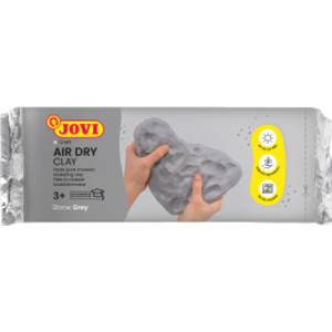 Air Dry Clay, Grey, 1.1lb Bar