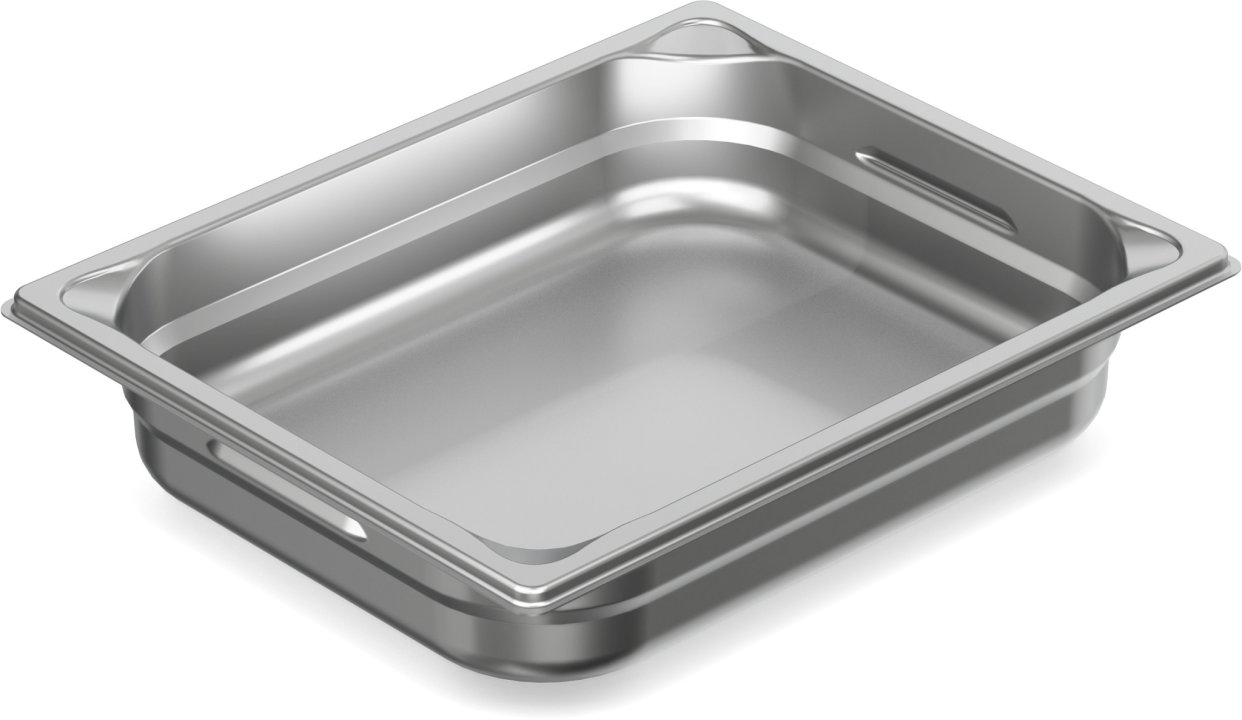 GN PRO 1/2 65 mm deep stainless steel