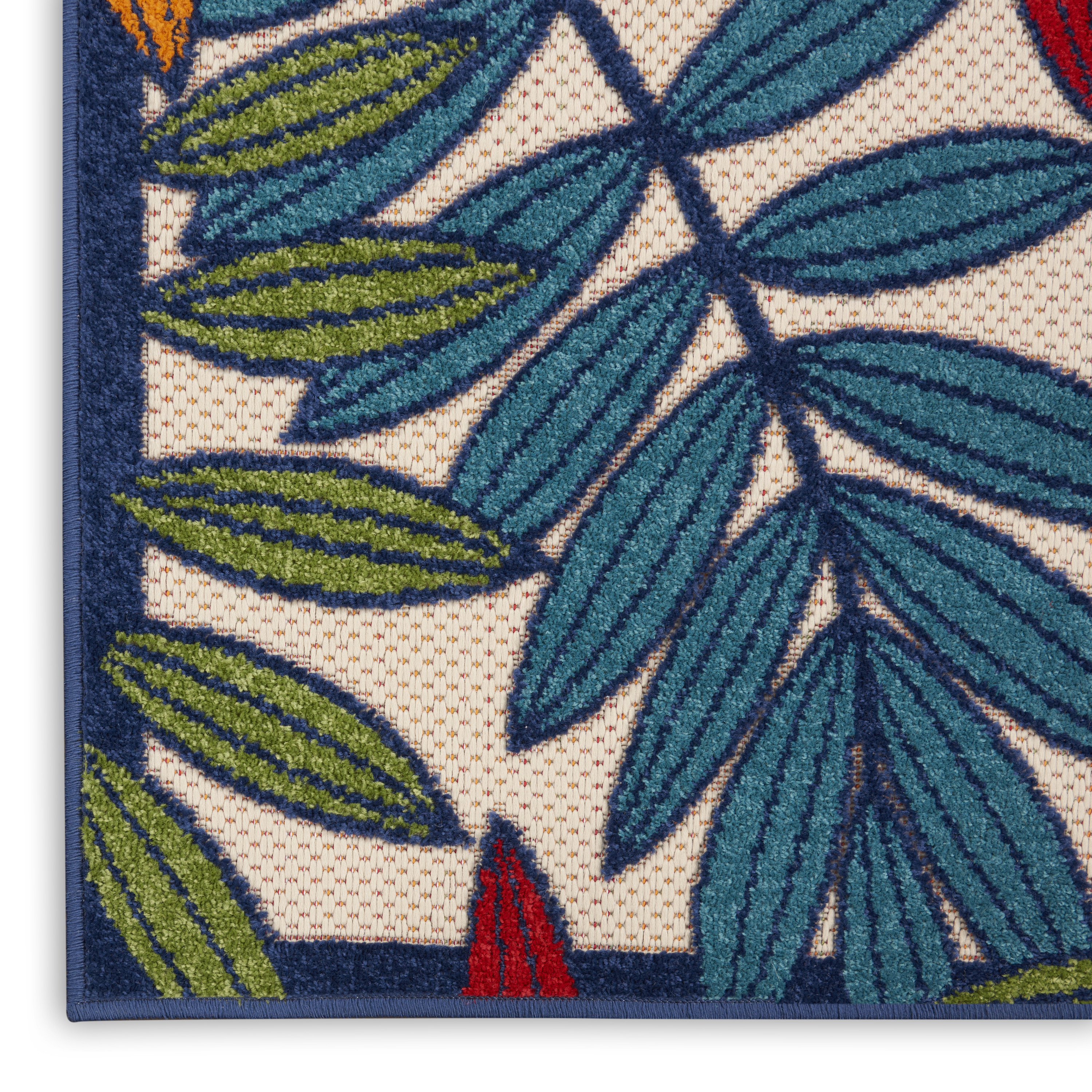 Nourison Aloha 2'8" x 4' Multicolor Tropical Rug