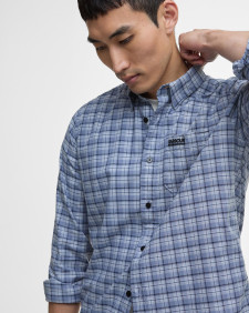 Hawks Regular Long-Sleeved Oxford Shirt Washed Blue
