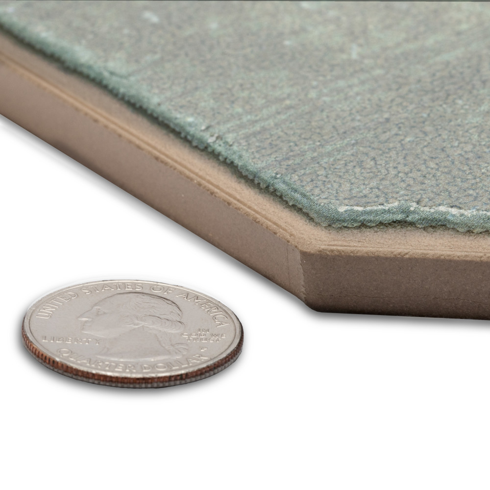 Picket Arendel Green with Terra Square 14-5/8 in. x 22-1/2 in. Porcelain Floor and Wall Tile