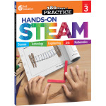 Shell Education 180 Days: Hands-On STEAM, Grade 3 SEP29646