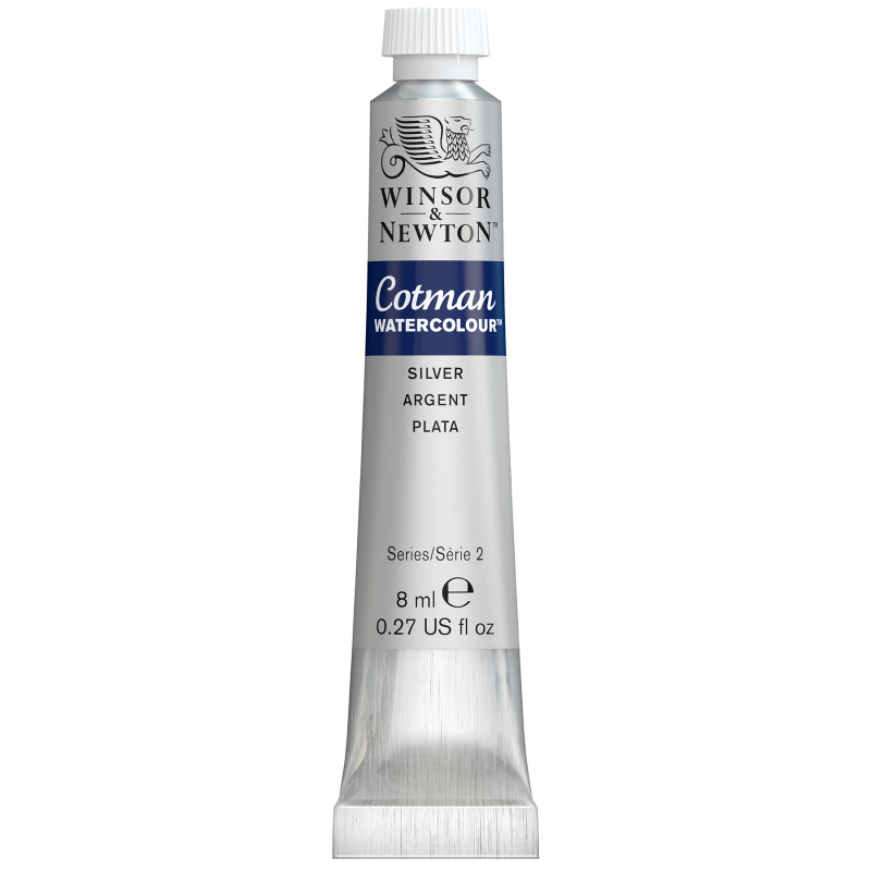 Cotman Watercolor Paint, 8 mL Tube, Silver
