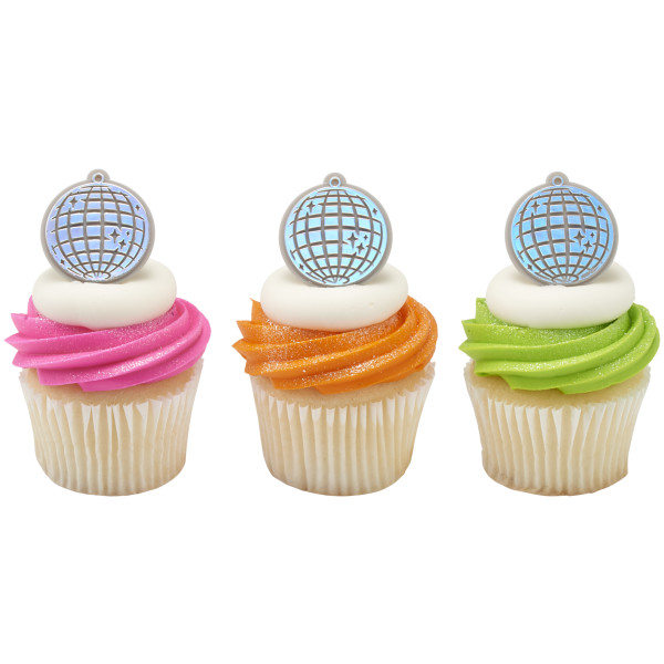Disco Ball Cupcake Rings