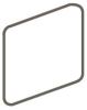 Baseline Black 2×2 Surface Bullnose Corner Glossy