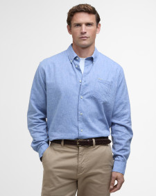 Nelson Regular Long-Sleeved Shirt Classic Blue