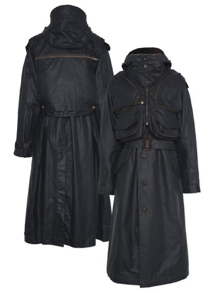 Barbour x TO KI TO Gewachster Reitmantel Barbour x TO KI TO Gewachster Reitmantel