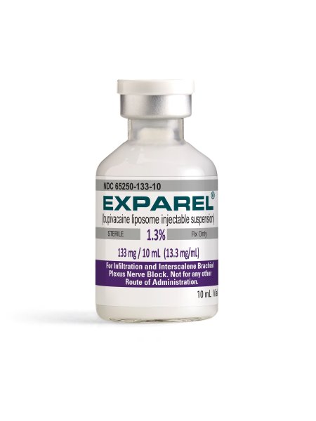 Exparel Injection 1.3% 133mg/vl Preservative Free Vial 10mL 10/Box