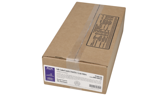 AdvancePierre™ Blue Label Fully Cooked Breaded Country Fried Beef Steak Fritters, 4 oz_image_5