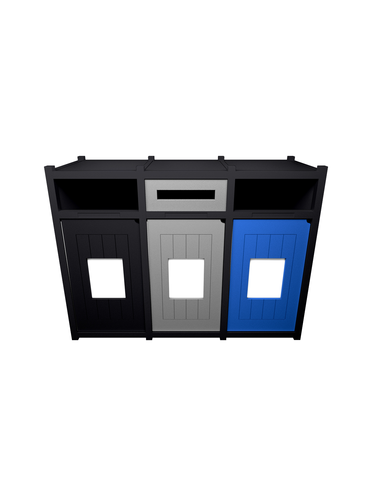 VISION – Triple – Unit – Full-Slot-Full – Black-Grey-Blue