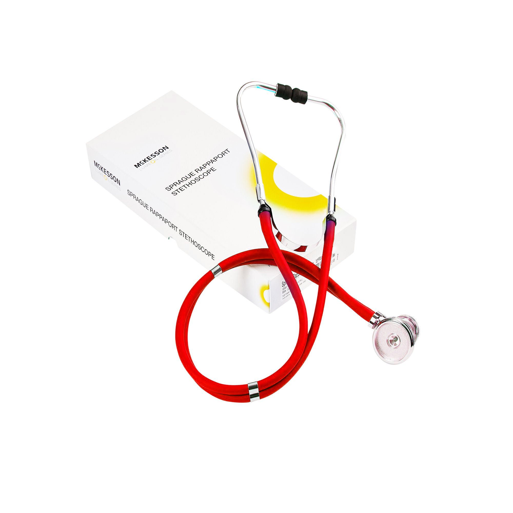 McKesson LUMEON Sprague Rappaport Stethoscope Double Lumen Red 641RGM