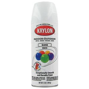 Krylon® 5-Ball Interior-Exterior Paint Enamel, White
