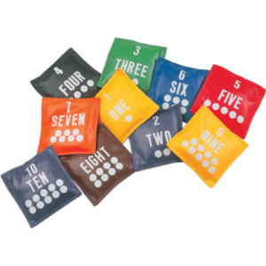 Numbered Bean Bags, Set of 10
