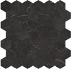 La Marca Nero Venato 2″ Hexagon Mosaic Polished