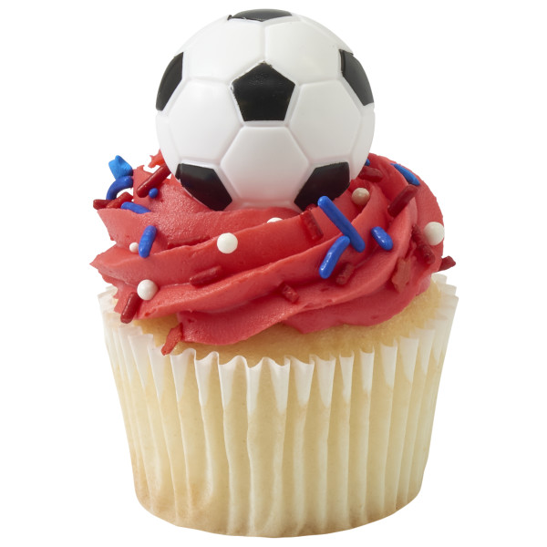 3D Soccer Retail Cupcake Rings