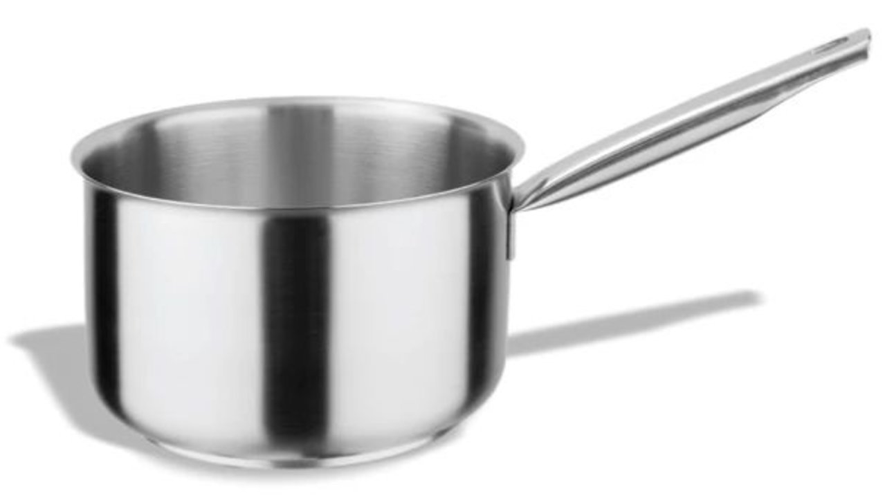 Cazo recto alto Inox-Pro 20 centímetros listo para la inducción en acabado satinado