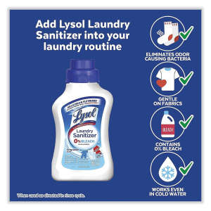 REC95872, Reckitt Benckiser, Lysol Laundry Sanitizer, Liquid, Crisp Linen,  90 fl oz Bottle