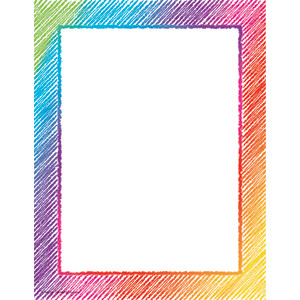 Colorful Scribble Computer Paper, 50 Sheets