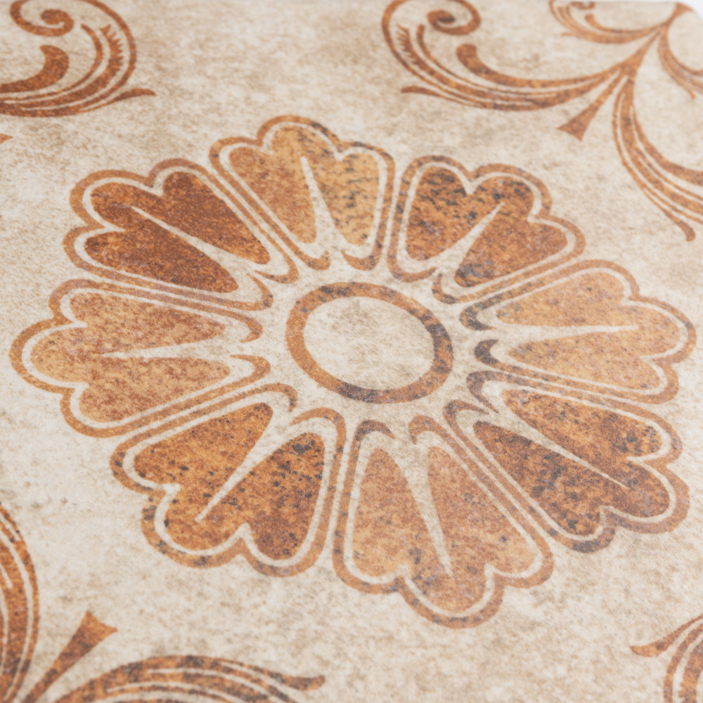 Costa Arena Decor Fleur 7-3/4 in. x 7-3/4 in. Ceramic Floor and Wall Tile
