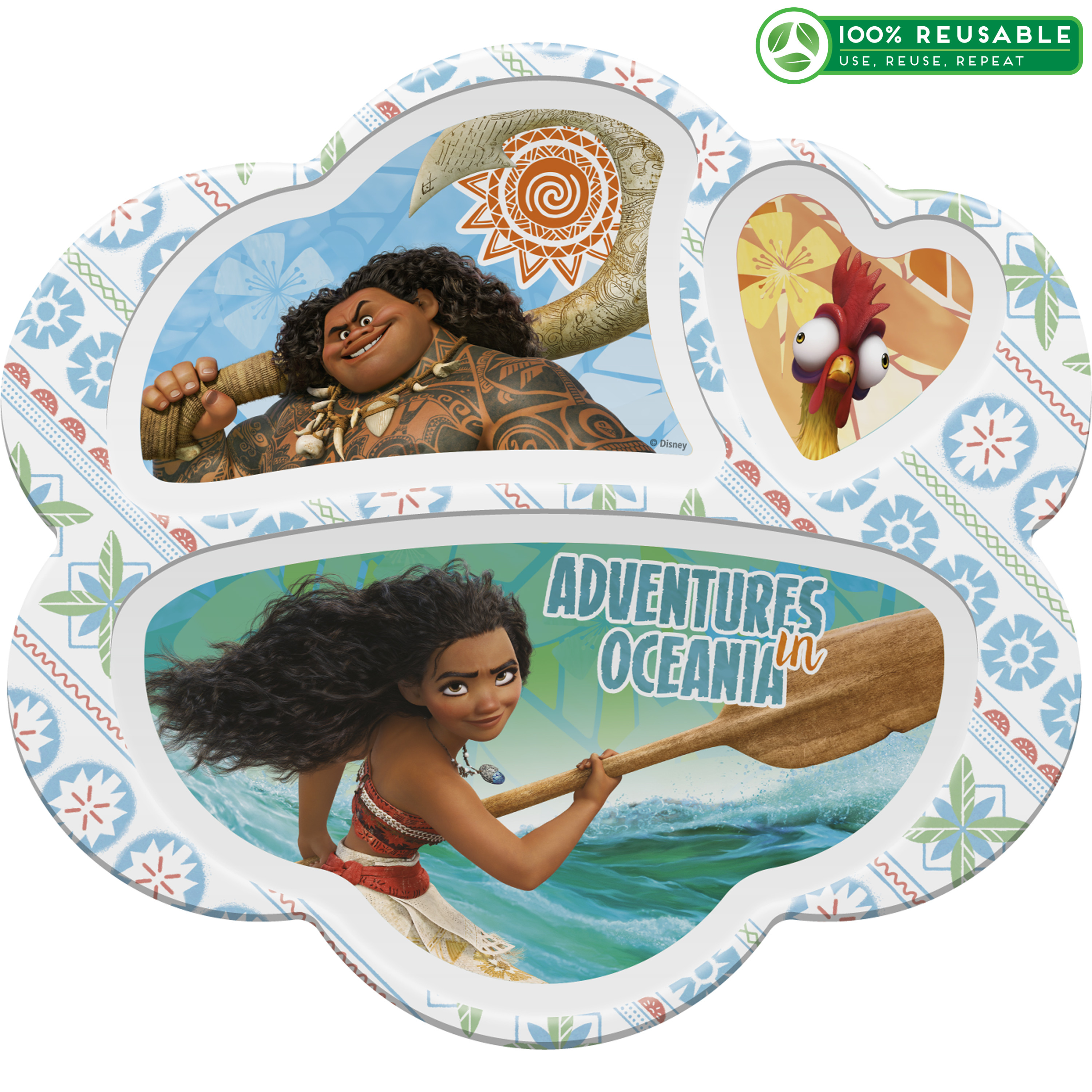 Disney Moana Movie Kid’s Divided Plate, Moana, Maui & Heihei slideshow image 1 Disney Moana Movie Kid’s Divided Plate, Moana, Maui & Heihei slideshow image 1
