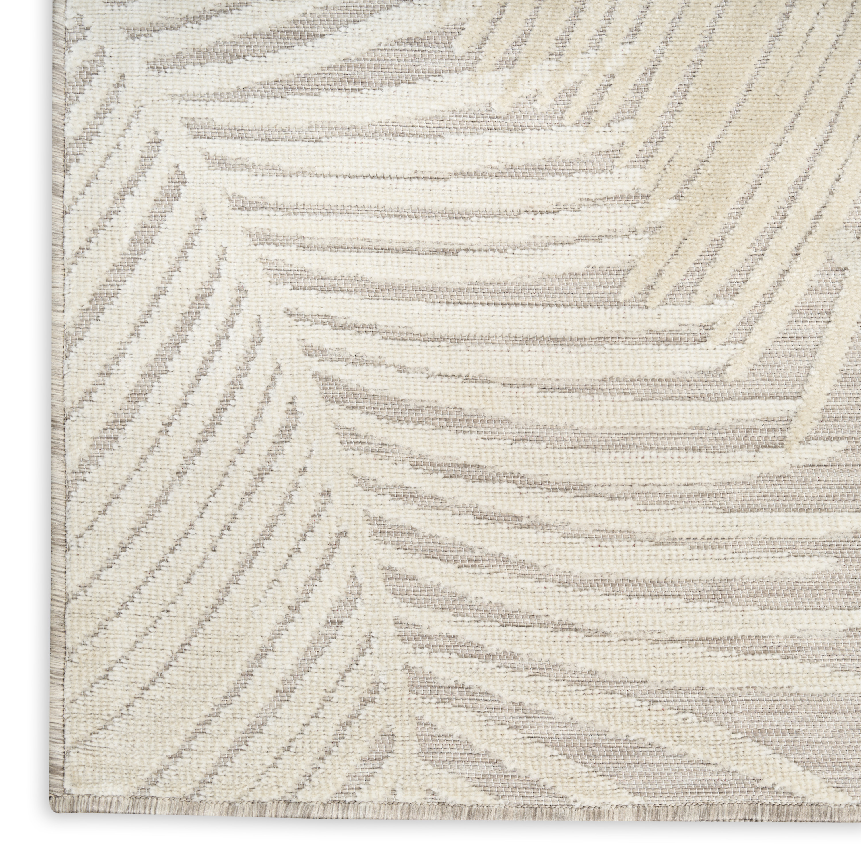 Nourison Suncoast 2' x 6' Beige Tropical Rug