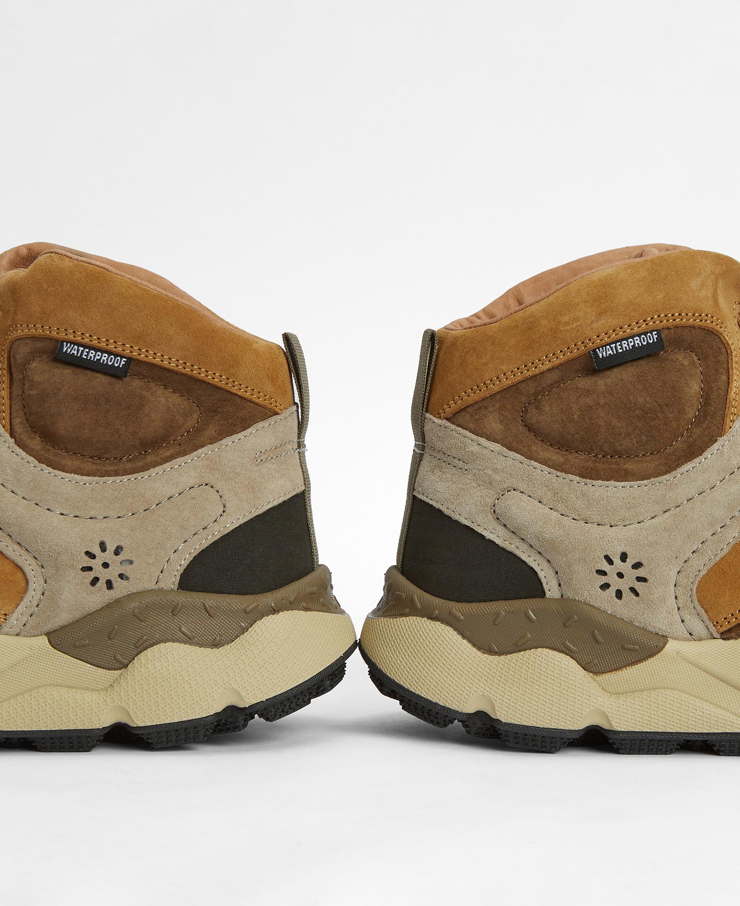 Barbour x Flower Mountain Back Country Uni Mid Trainers image number 4