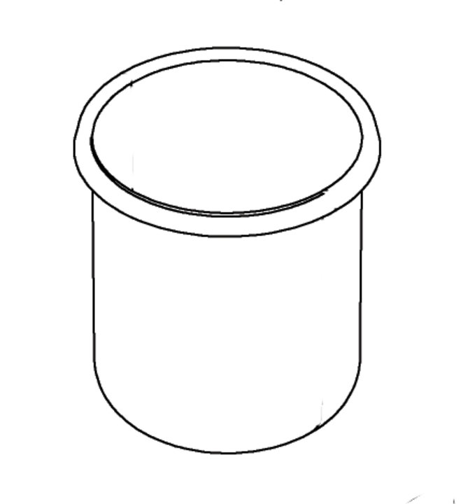 Drawing of food pan for Somerville 4 qt gravy urn 4635430-1