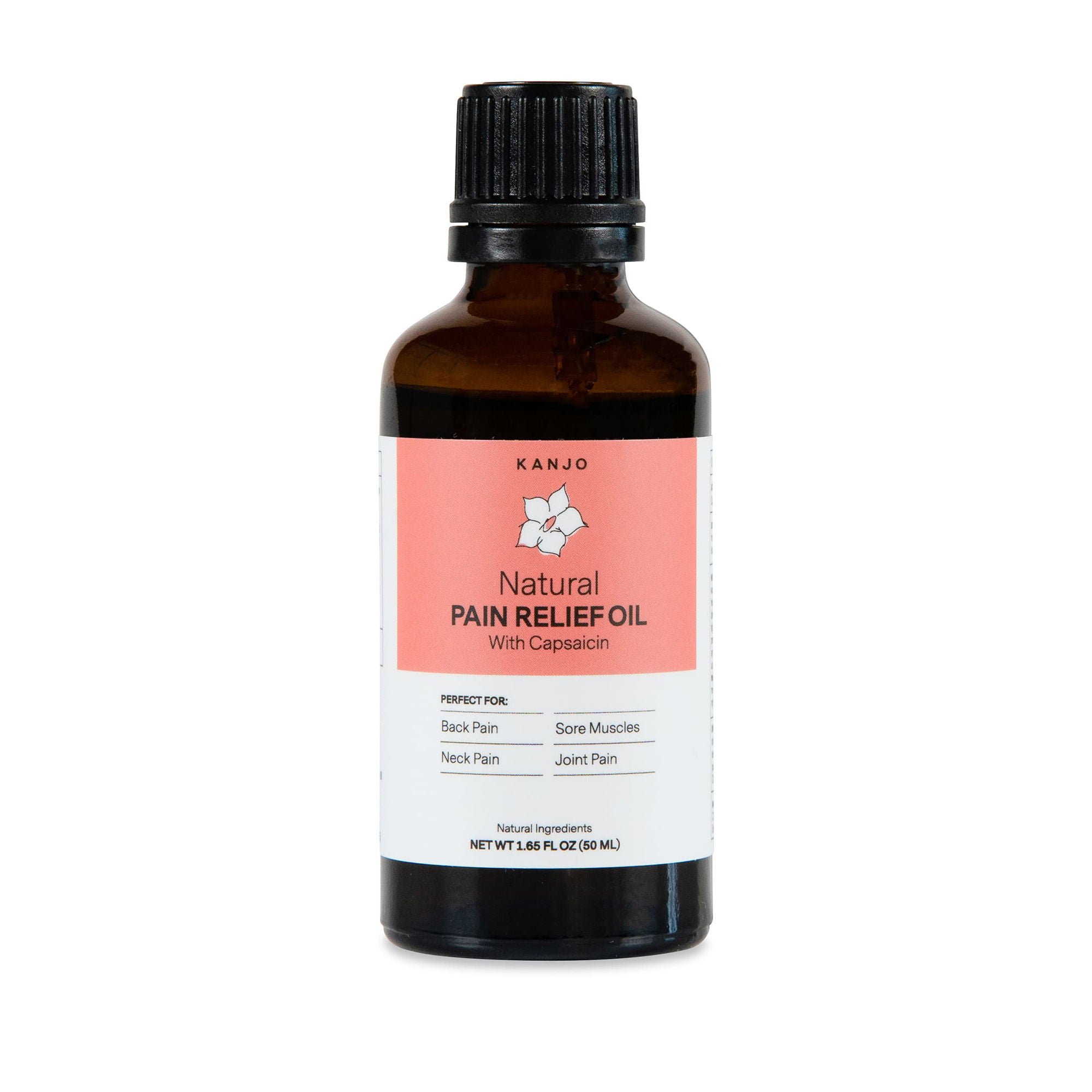 Kanjo Natural Pain Relief Oil, 1.65-ounce bottle