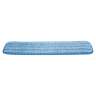 Rubbermaid Commercial, HYGEN, Microfiber Hook & Loop Mop, 24"W, Blue