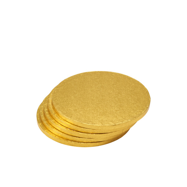 10" Round Gold Foil Cake Board
