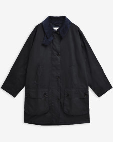Giacca cerata oversize Loren Barbour The Edit by Alexa 