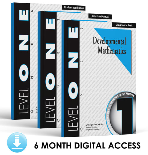 Developmental Math: Level 1 E-Book Set | Ones: Concepts and Symbols (6 Month Access)