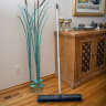 Carlisle, Sweep Complete, 24in, Floor Sweep with Squeegee, Plastic Bristles, Blue