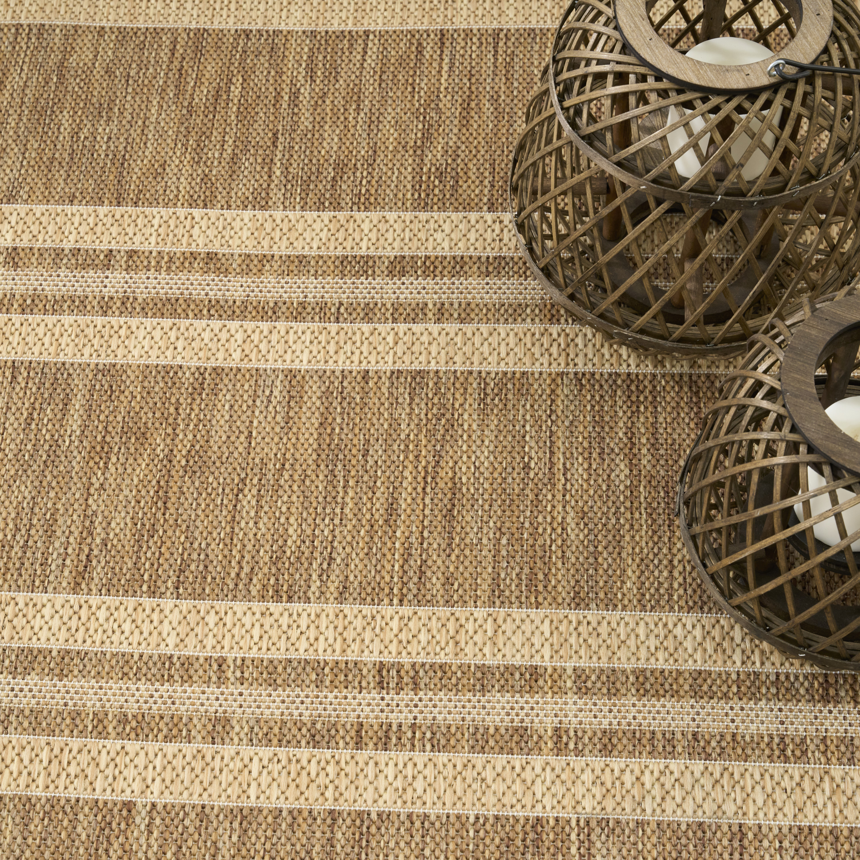 Nourison Horizon Indoor/Outdoor 9' x 12' Natural Modern Rug