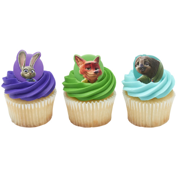 Disney's Zootopia Visit Zootopia Cupcake Rings