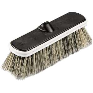 Carlisle, 10in, FloThru Brush With Flagged, Polystyrene  Bristles, Black