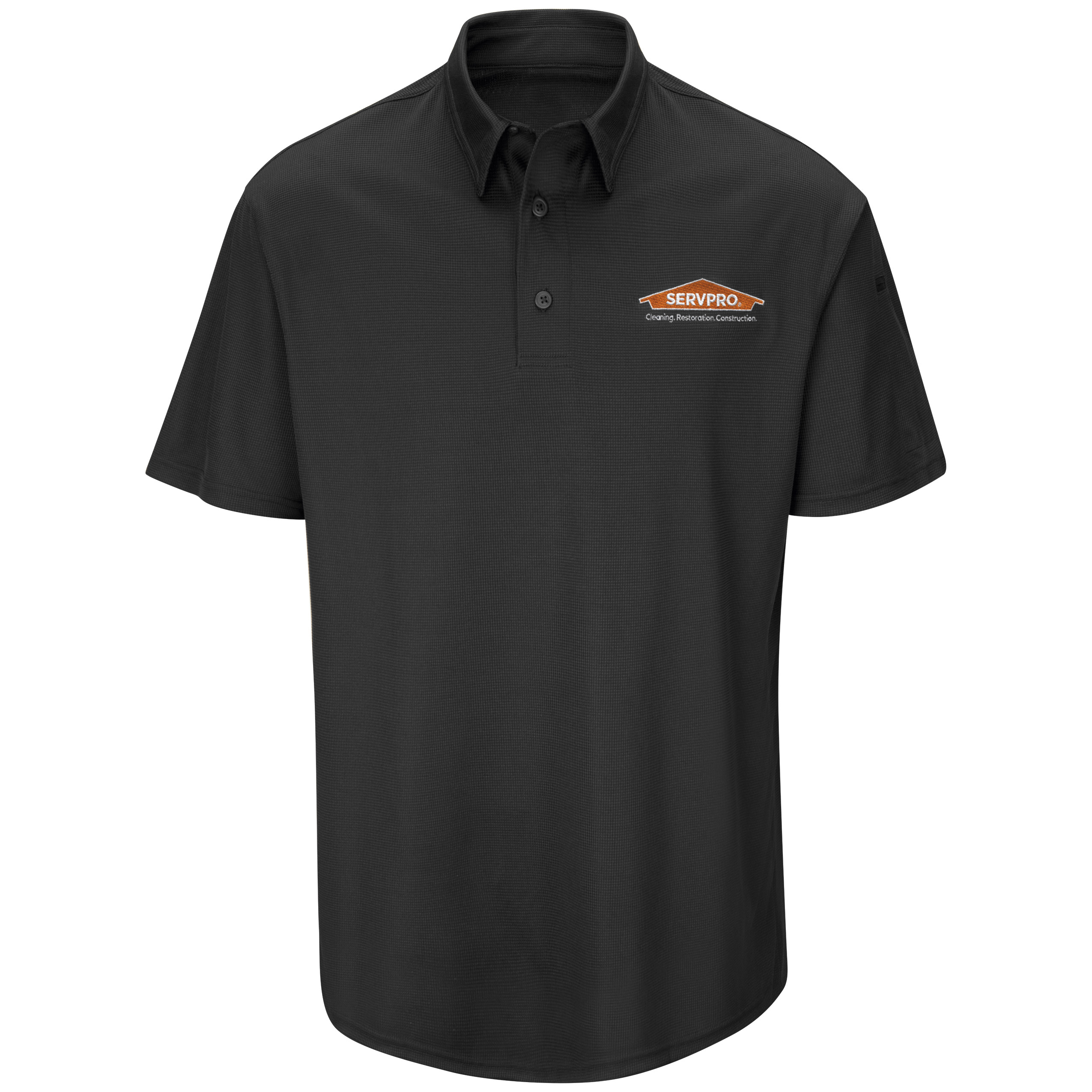 SERVPRO Men‘s Short Sleeve Performance Knit Flex Series Pro Polo-Red Kap