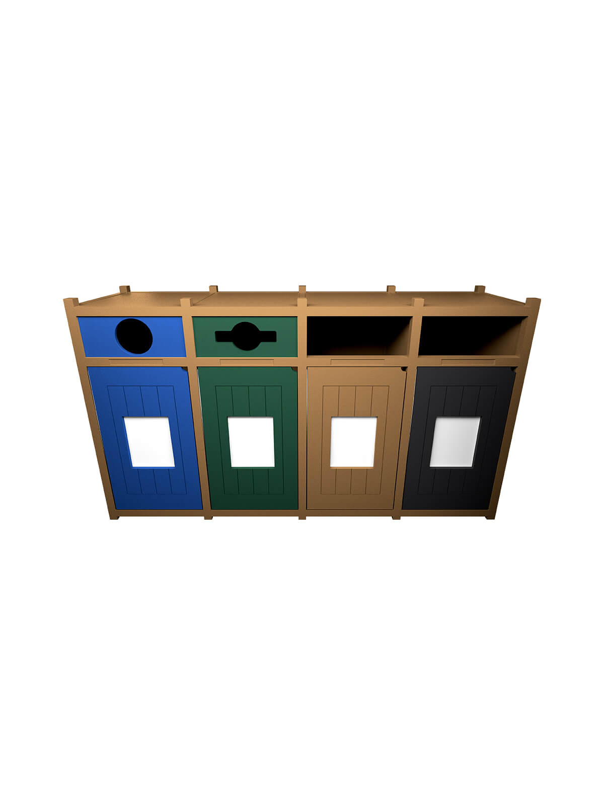 VISION – Quad – Unit – Circle-Mixed-Full-Full – Cedar-Blue-Green-Black