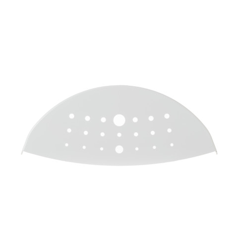 Refrigerator top insert of the dispenser recess grill (White)