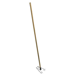 Hillyard, Wedge Mop, Threaded Handle, 60", Wood, Natural