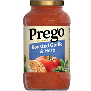 Prego® Pasta Sauce, Italian Tomato Sauce with Roasted Garlic & Herbs, 24 oz Jar (Case of 12)