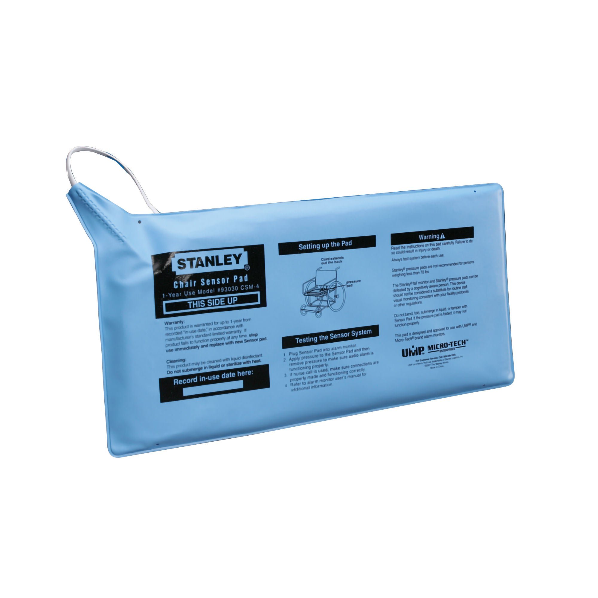 Sensormat® Fall Management Chair Sensor Pad, 7 x 15 Inch