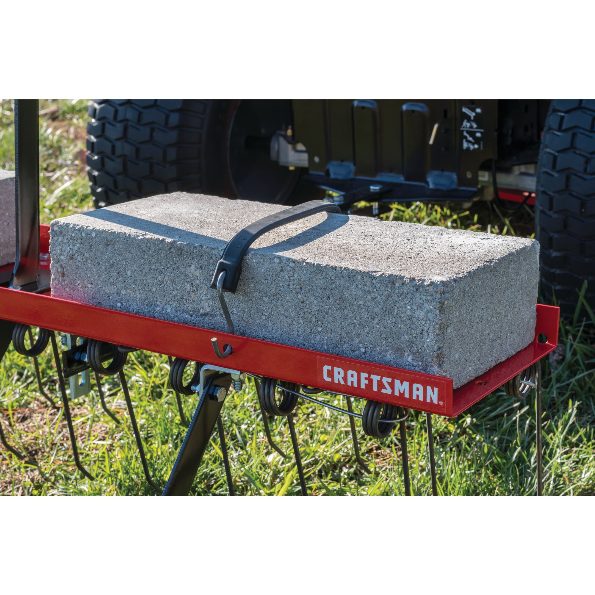 Added soil penetration feature of 40 inch rear mount dethatcher.