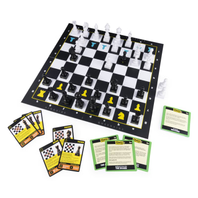 Spin Master Games, Chess Made Simple, Learn to Play Strategy Board Games for Beginners, Chess, 2 Players, for Kids Ages 8 & Up