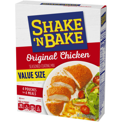 Shake 'N Bake Original Recipe Chicken Seasoned Coating Mix, 4 ct Packets