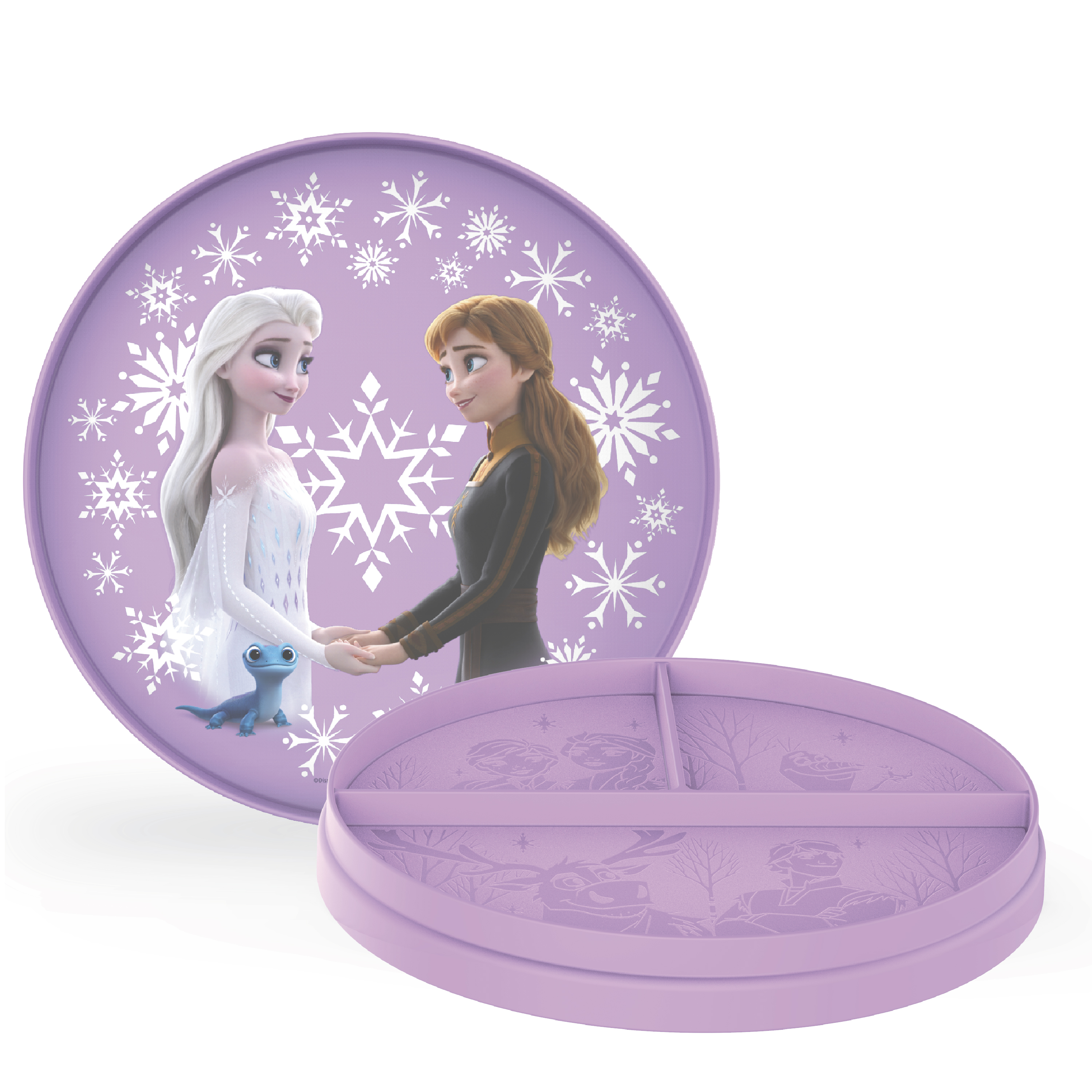 Disney Frozen 2 Movie Kids Dinnerware, Anna and Elsa, 2-piece set slideshow image 1
