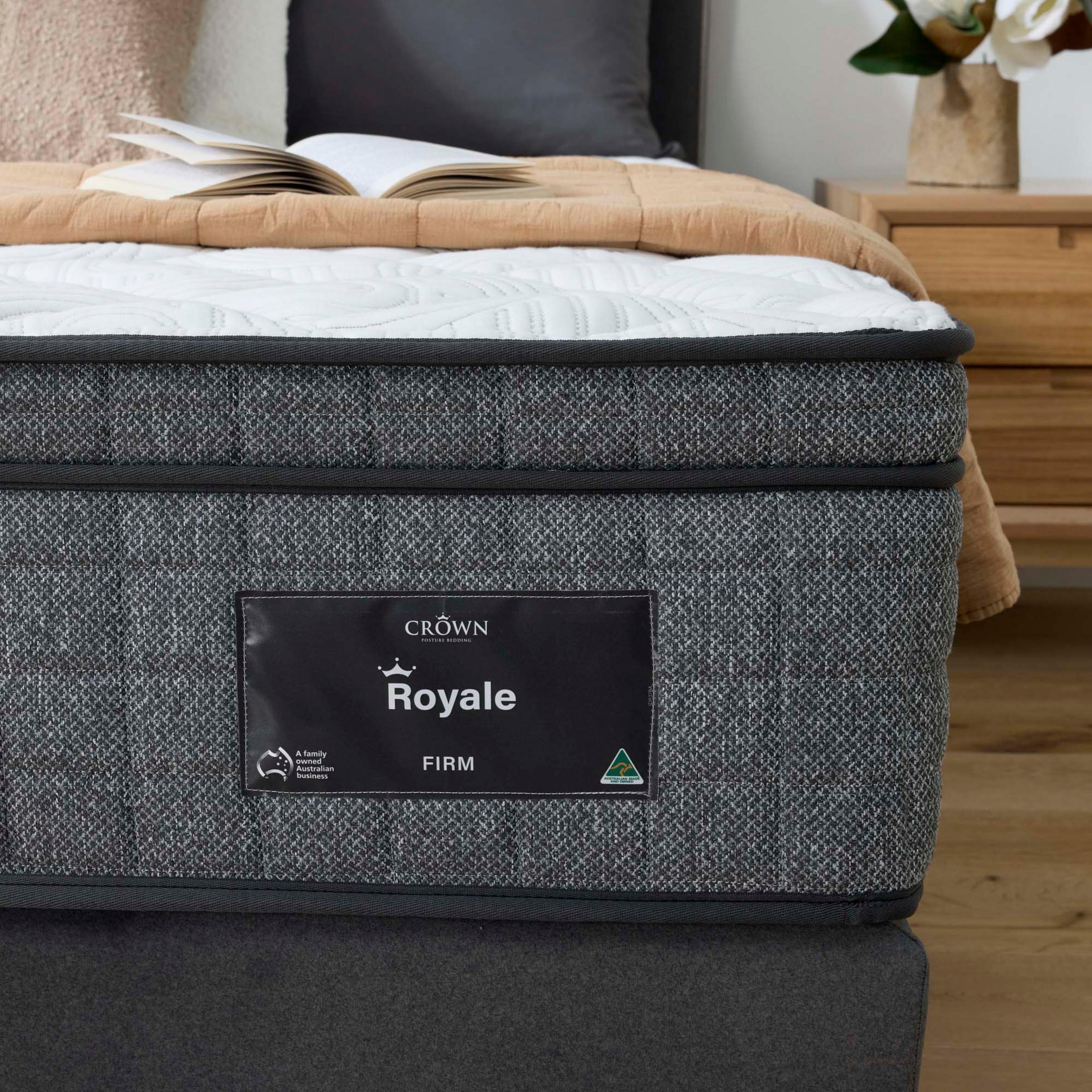 Detail image of the  Crown Posture Bedding Royale Mattress, Firm from Forty Winks