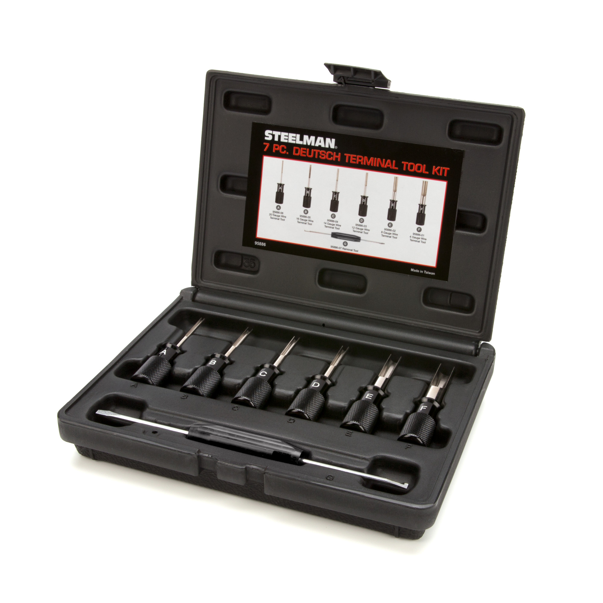 Steelman 7 Piece Deutsch Connector Electrical Terminal Block Tool Kit 95886 - Picture 1 of 9