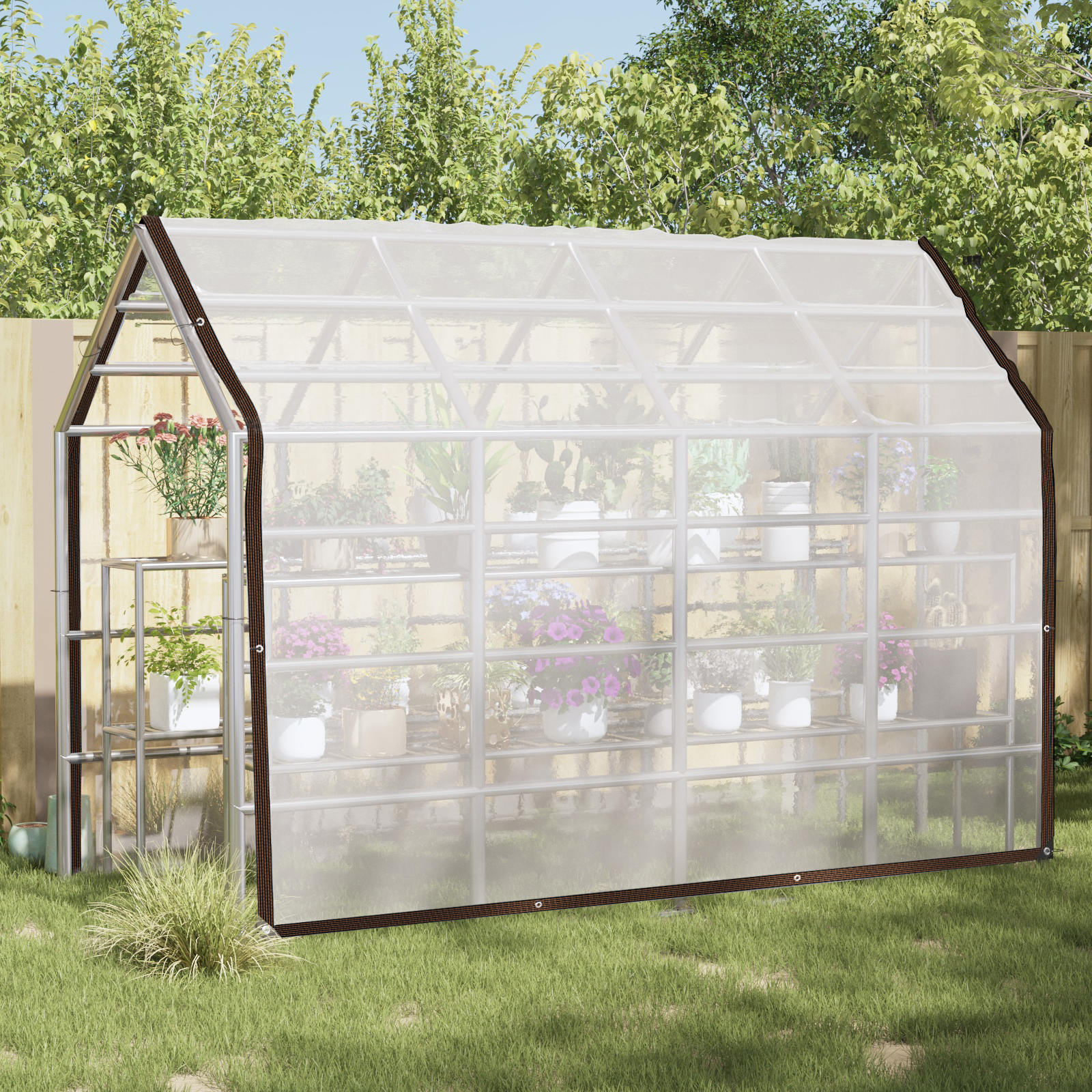 Plantenhoes Doorzichtig 5 × 3,5 m PE image 2